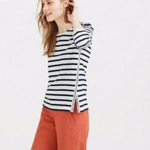 J. Crew beaded striped sailor top